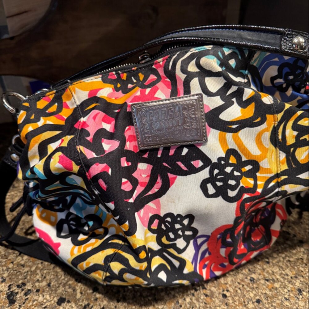 Coach poppy purse used